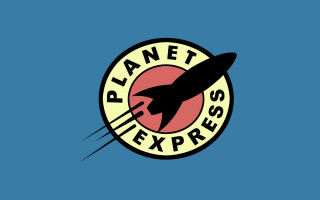 Plane flying logo planet express 2 - anton fadeev free wallpaper