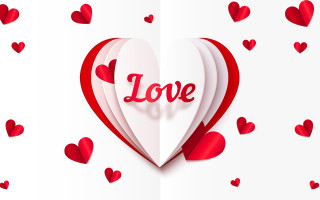 Paper cutout heart love hearts - anne rigney free wallpaper