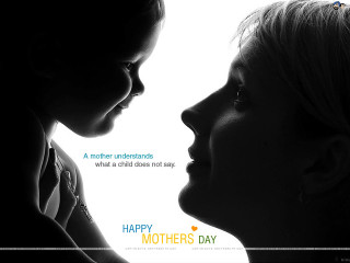 Mother daughter black white quote - a photocopy free wallpaper