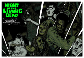 Zombie theme group poster face - graphic novel free wallpaper