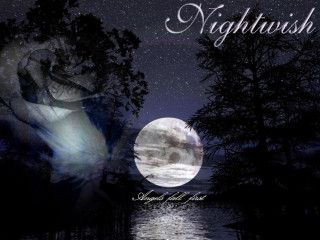 Night scene full moon couple - a night scene free wallpaper