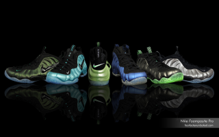 Nike shoes black surface reflection - a reflection of them free wallpaper