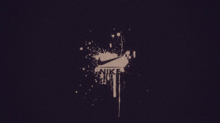 Nike logo black background white 10 - banksy free wallpaper