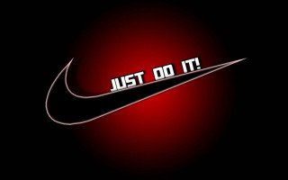 Nike just do it white 2 - white letter free wallpaper