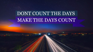 Highway purple banner over it - inspirational free wallpaper