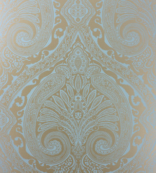Wall pattern lightblue brown room - a wall free wallpaper