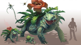 Dinosaur flowers man shadow drawing - a shadow of a man free wallpaper