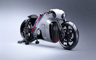 Motorcycle urban panfuturism digital rendering - panfuturism free wallpaper