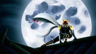 Cartoon character roof giant moon - heroic free wallpaper