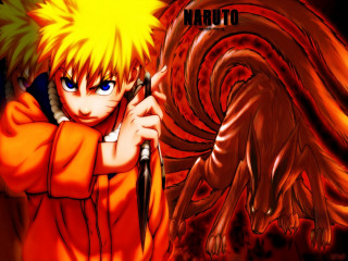 Yellowhair blueeyes cartoon knife smile - a yellow hair free wallpaper