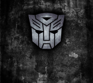 Black white robot logo grungy - a wall free wallpaper
