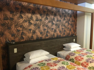 Two beds plant wallpaper autumn - a woodcut free wallpaper