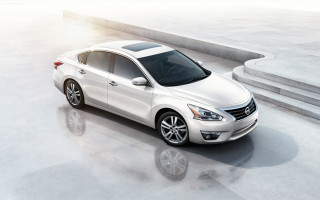 White car concrete steps background - concrete free wallpaper for desktop