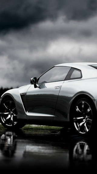 Car parked wet road cloudy - wet free wallpaper