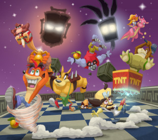 Dancing cartoon argyle floor space - 2 d game art free wallpaper
