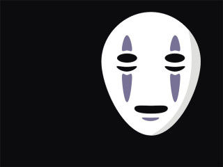White mask eyes nose black - ayo free wallpaper