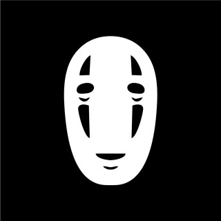 White mask black background face - aestheticism free wallpaper