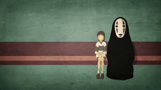 Woman man black robe mask - a green wall free wallpaper