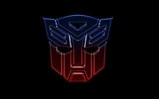 Stylized mask red blue outline - outline free wallpaper