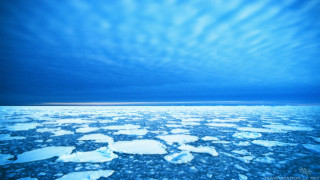 Ice float lake sky clouds - vast free wallpaper