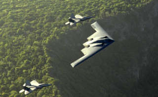 Planes flying sky forest mountain 2 - barron storey free wallpaper