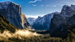 Mountain range valley forest background 2 - the top free wallpaper