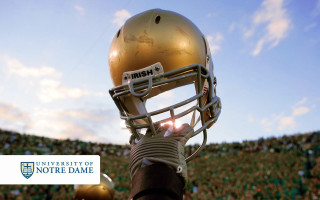 Football helmet held stadium sky - a stadium in the background free wallpaper