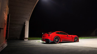 Red sports car parking lot 53 - a parking lot free wallpaper