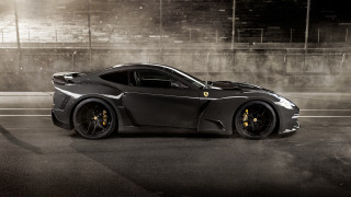 Black gold sportscar night smoke - a parking lot free wallpaper