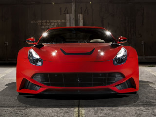Red sports car hood up 3 - a parking lot free wallpaper