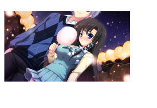 Anime couple lollipop starry sky - a lollipop free wallpaper