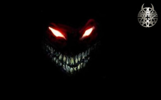 Creepy glowing eyes fangs spiderweb - sinister free wallpaper