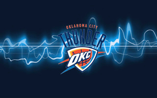 Oklahoma thunder logo dark background - dan frazier free wallpaper