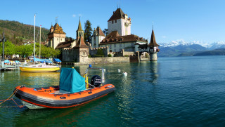Boat lake castle clock tower - a clock tower free wallpaper
