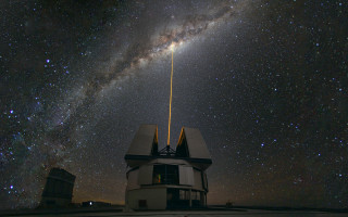 Telescope building stars sky bright - top of a building free wallpaper