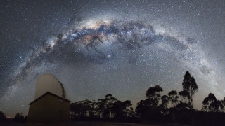 Large telescope hill trees star - the background and a star free wallpaper