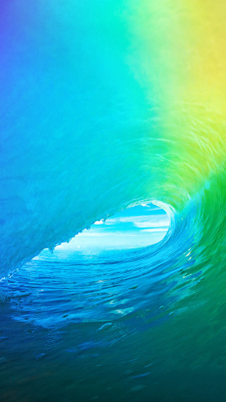 Wave ocean rainbow surfer surfboard - the ocean free wallpaper