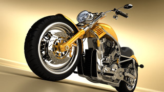 Yellow motorcycle shiny surface gold - a gold background free wallpaper
