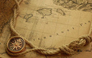 Compass rope map compass pin - a compass free wallpaper