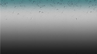 Window waterdrops blue sky black - an ambient occlusion free wallpaper