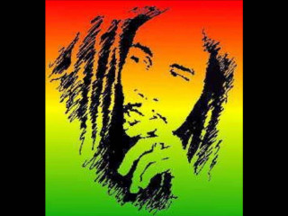 Man dreadlocks rainbow background black - a drawing of a man free wallpaper