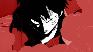 Man black hair red shirt - heart free wallpaper
