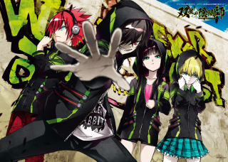 Anime girls graffiti wall love 2 - a graffiti wall free wallpaper