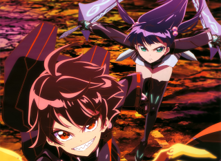 Anime characters flower field purple - a purple hair free wallpaper
