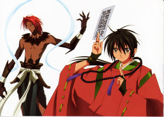 Anime characters paper pointing hand - his right hand free wallpaper