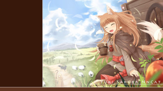 Girl coffee walking path field - art station free wallpaper