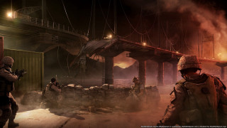 Man military uniform bridge night - a man in a military uniform free wallpaper