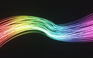 Rainbow colored wave light black - a white border free wallpaper