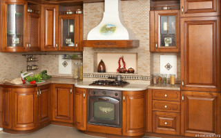 Kitchen stove range oven island - art free wallpaper
