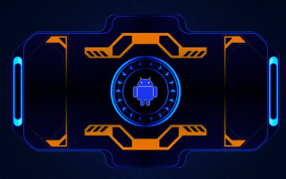 Blue yellow futuristic object circle - circle free wallpaper